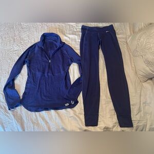 Patagonia Like New W's Capilene 4 Expedition Weight Zip-Neck & Leggings